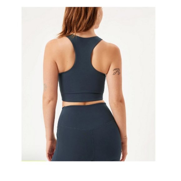 Girlfriend Collective Women's Midnight Paloma Racerback Bra Size XS - Picture 2 of 8